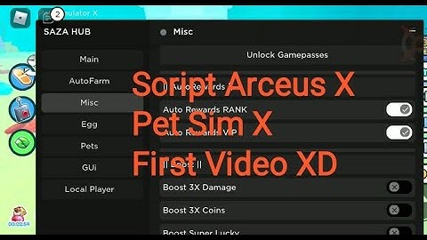 Arceus X Script Pet Simulator X auto buy egg,auto farm,free gamepass,Free Hoverboard (PC ONLY).