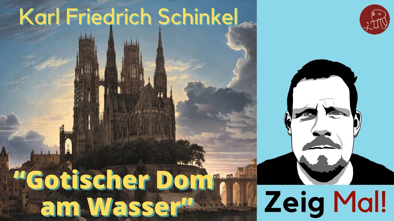 Karl Friedrich Schinkel: "Gotischer Dom am Wasser" (1813) – Architekturvision der #Romantik