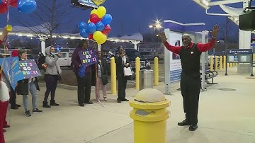 Metro bus driver celebrating 50 years of service
