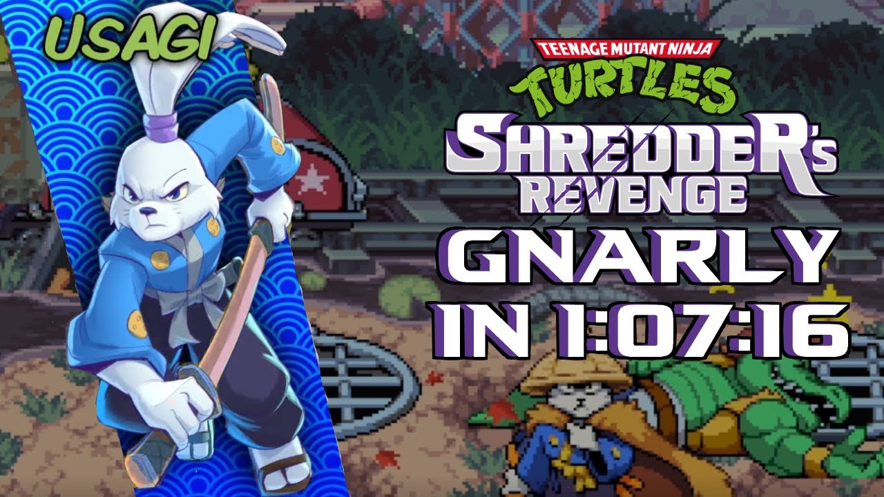 [Former WR] TMNT Shredder's Revenge USAGI GNARLY Arcade Speedrun in 1