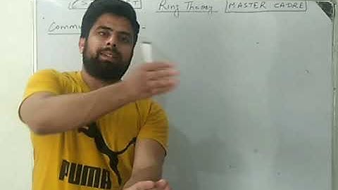 Ring theory part 1.  b.a bsc. , csir net, master cadre