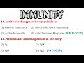 Mcqs on immunityimmunology questionsmost important quiz