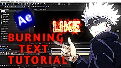 FIRE TEXT ANIMATION [TUTORIAL] ✨️😵‍💫