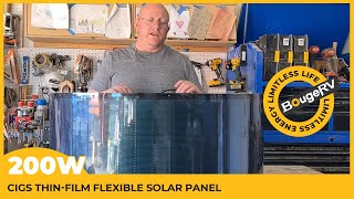 Yuma 200W CIGS Thinfilm Flexible Solar Panel Honest Review | BougeRV