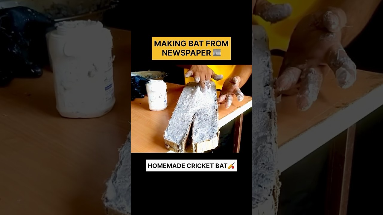 How To Make Cricket Bat From Newspaper | Homemade Cricket Bat 