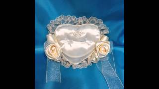 【シェリーマリエ】H431-126：ローズのハートリングピロー