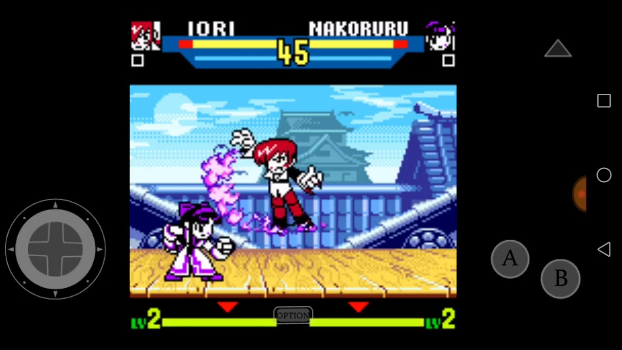 SNK vs CAPCOM Match of the Millennium - Iori vs Nakoruru (purple