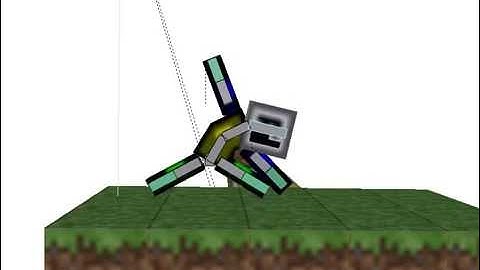 Minecraft animation blender test 1