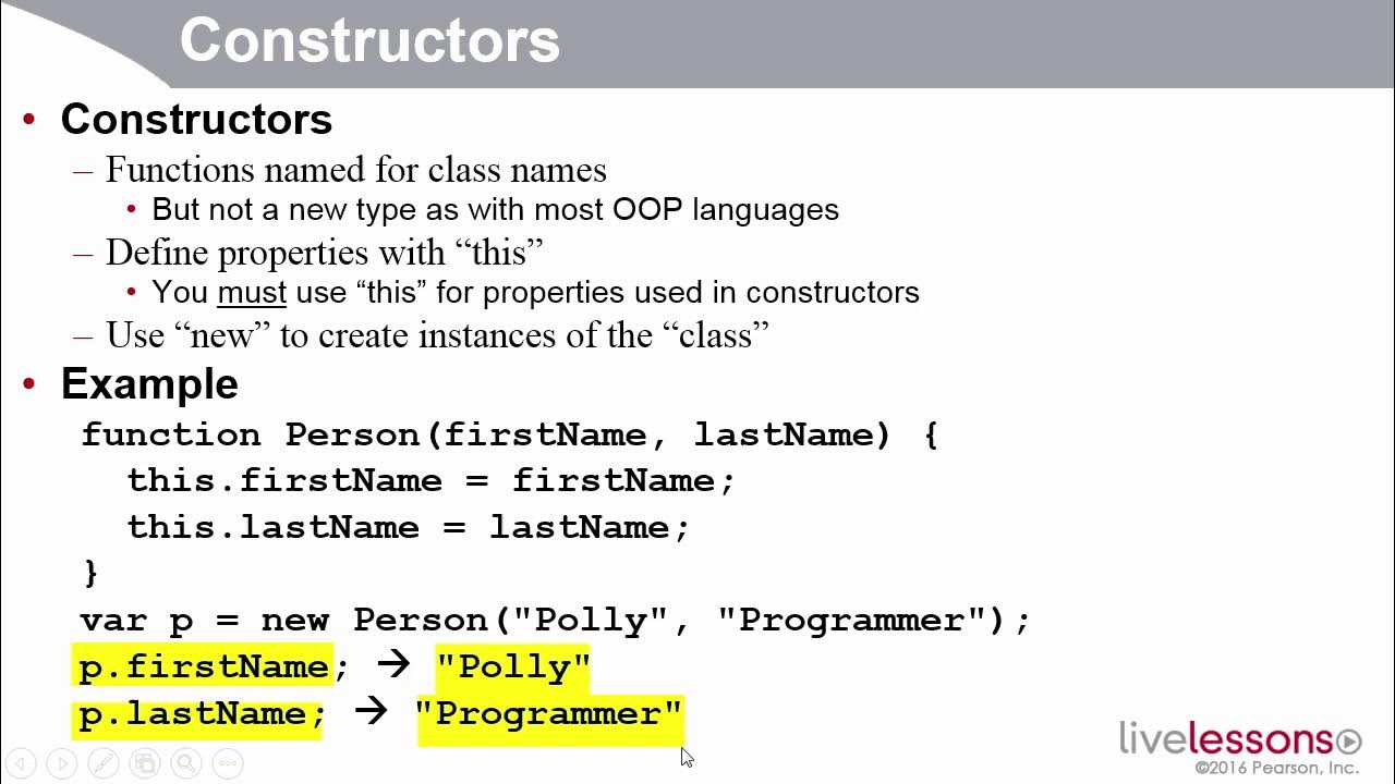 5 1 Define, instantiate, and access objects JavaScript, jQ - YouTube