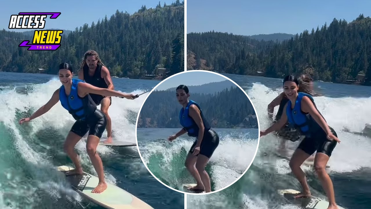 Kim Kardashian’s Thrilling Wakeboarding Adventure with a Celebrity ...