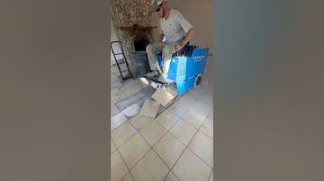 Ceramic tile removal #asmr #satisfying #asmrvideo #demo #diy #video  #shorts #shortvideo #machine