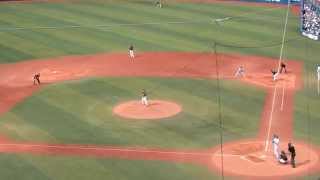 20150506 DeNA対ヤクルト　梶谷外野手牽制に帰塁どころか反応もできない痛恨のミス