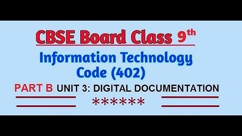 IT(402), Class 09th, UNIT 3: DIGITAL DOCUMENTATION : 5 Use Print Options
