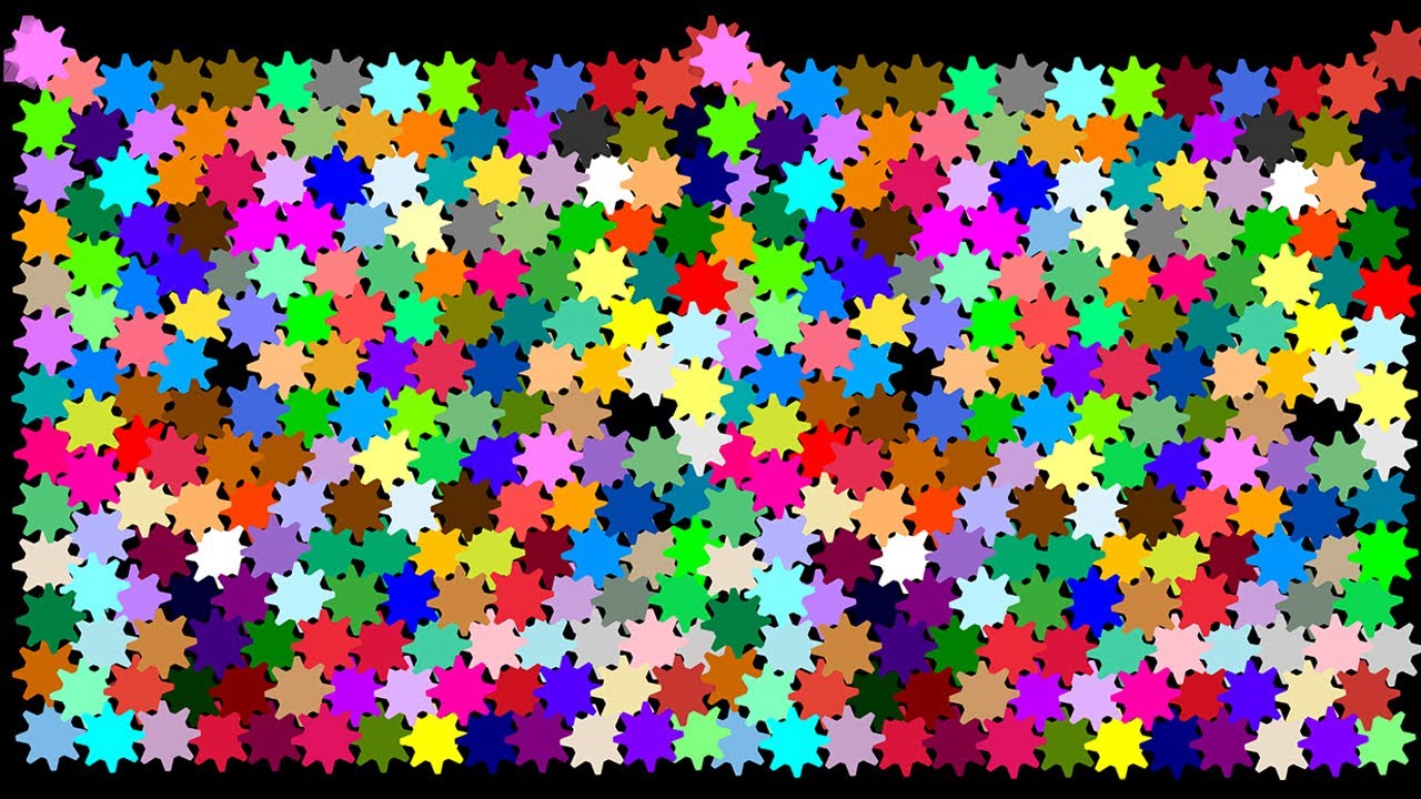 Giant 200 Colors Marble Race ASRM in Algodoo