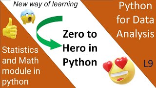 Python || Statistics and Math module in python 😎😎👍👍