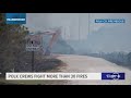 Polk County emergency crews responded to over 30 brush fires