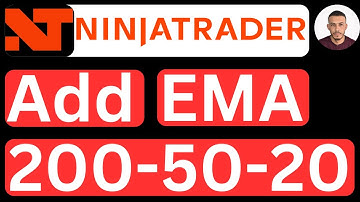 How to Add 200, 50, and 20 EMA on NinjaTrader 8