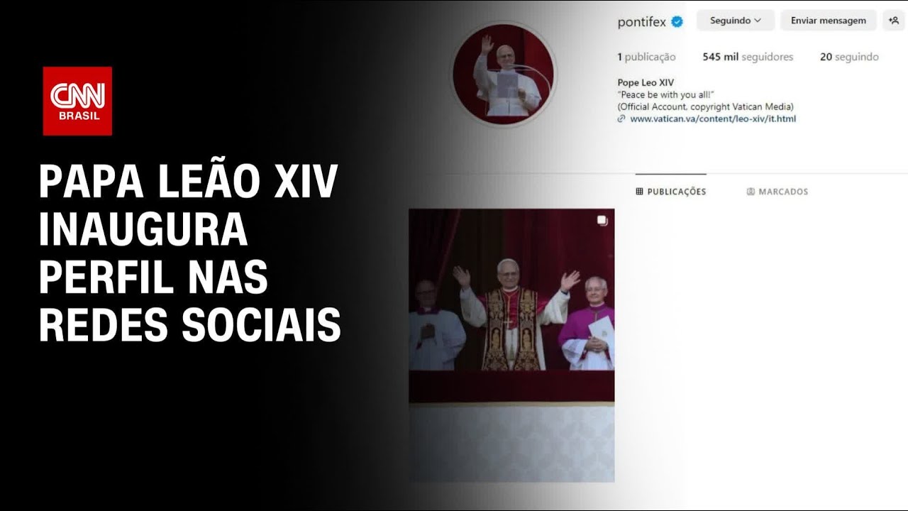 Papa Leão XIV publica primeiras fotos em rede social oficial; veja | CNN 360°