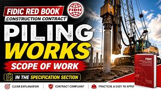 FIDIC Red Book Construction | Piling Works | SCOPE OF WORK explained