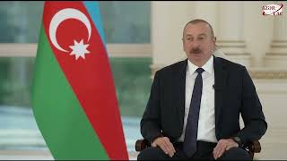 President Ilham Aliyev was interviewed by local TV channels