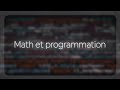 Mathmatique et programmation insparable 