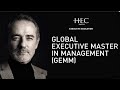 Global executive master in management gemm  executive education  christopher hogg