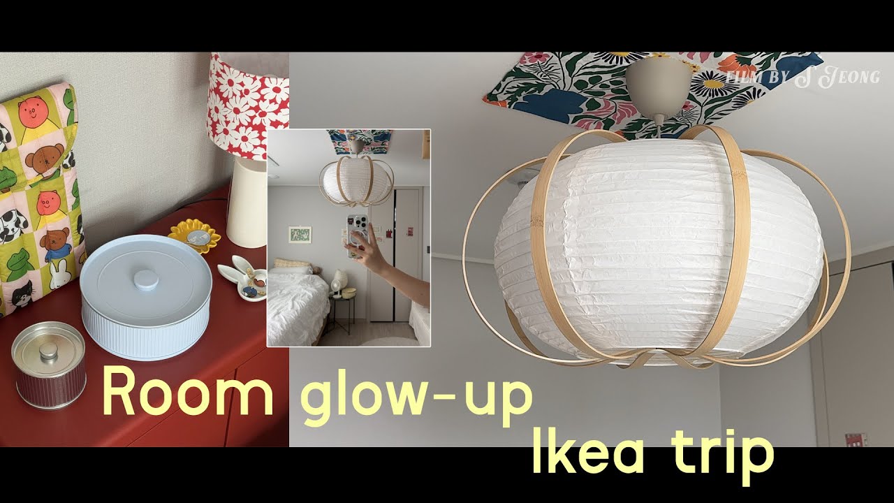 vlog. 이케아 신상 구경, 셀프 전등 갈기, 같이 쇼핑해요 !