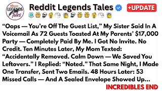 “Oops — You’re Off The Guest List,” My Sister Said In A Voicemail As 72 Guests T...