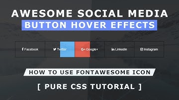 CSS Reverse Direction Hover Effects - Awesowe Social Media Button Hover Animation - CSS Hover Effect