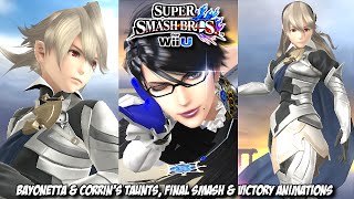 Super Smash Bros For Wii U  Bayonetta U0026 Corrin Final Smash Victory Animations And Taunts