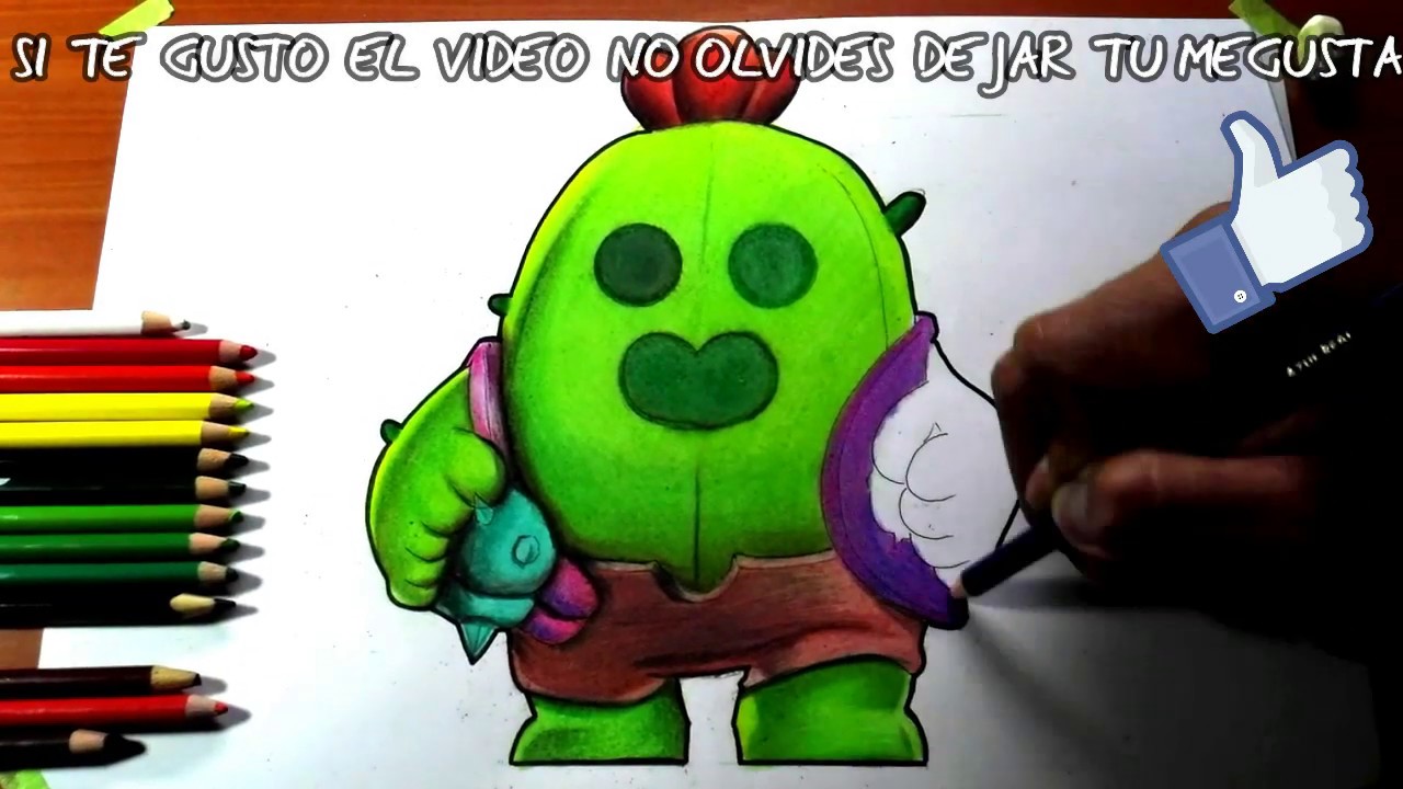 Como Dibujar a Spike de Brawl Stars l How To Draw Spike l ...