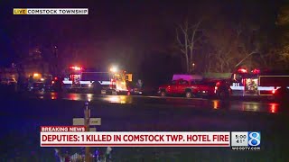 Deputies: 1 killed in Comstock Twp. motel fire