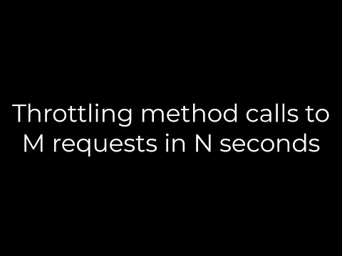 Java :Throttling method calls to M requests in N seconds(5solution)