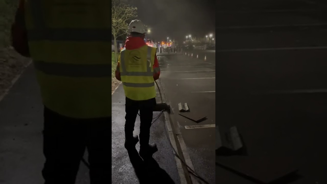 Slot gully cleaning www.pipeflowdrainage.co.ukMaidstone & Tunbridge NHS Trust.