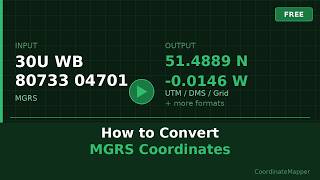How to Convert MGRS Coordinates screenshot 4