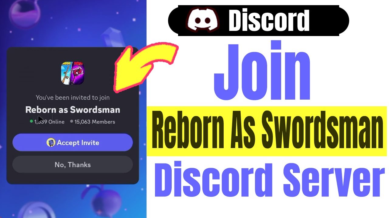 Как присоединиться к Discord-серверу Reborn As Swordsman на мобильном устройстве