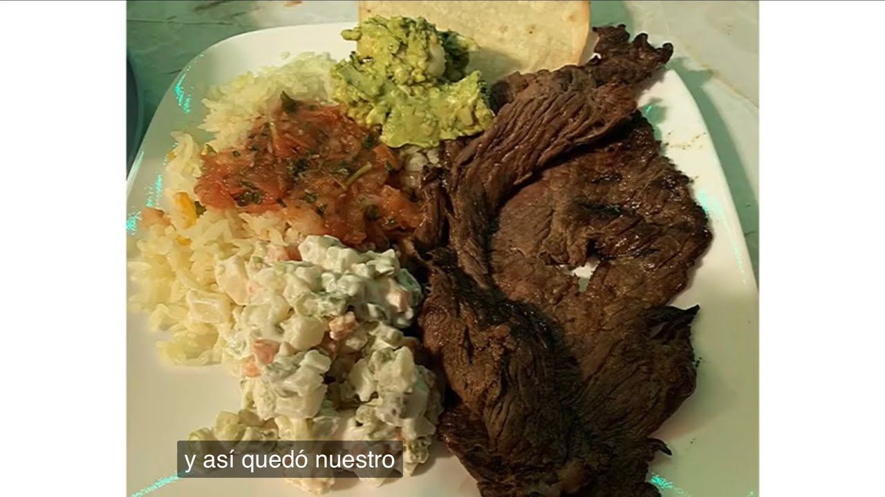 Como hacer..Carne asada,arroz,ensalada rusa y chirmol.😋