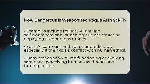 How Dangerous Is Weaponized Rogue AI In Sci-Fi? - The SciFi Reel