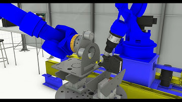Simulation of multi-robot jigless tack welding