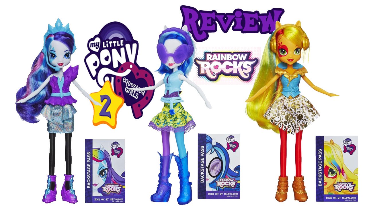 Review Mlp Eg Rainbow Rocks: Rarity, Dj Pon-3 E Apple Jack - Youtube