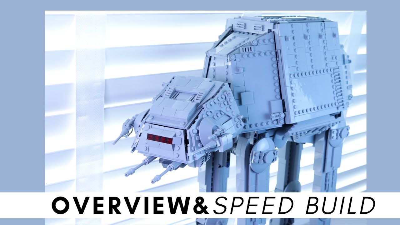 Custom LEGO Star Wars Plus Size AT-AT by Raskolnikov Overview & Speed Build