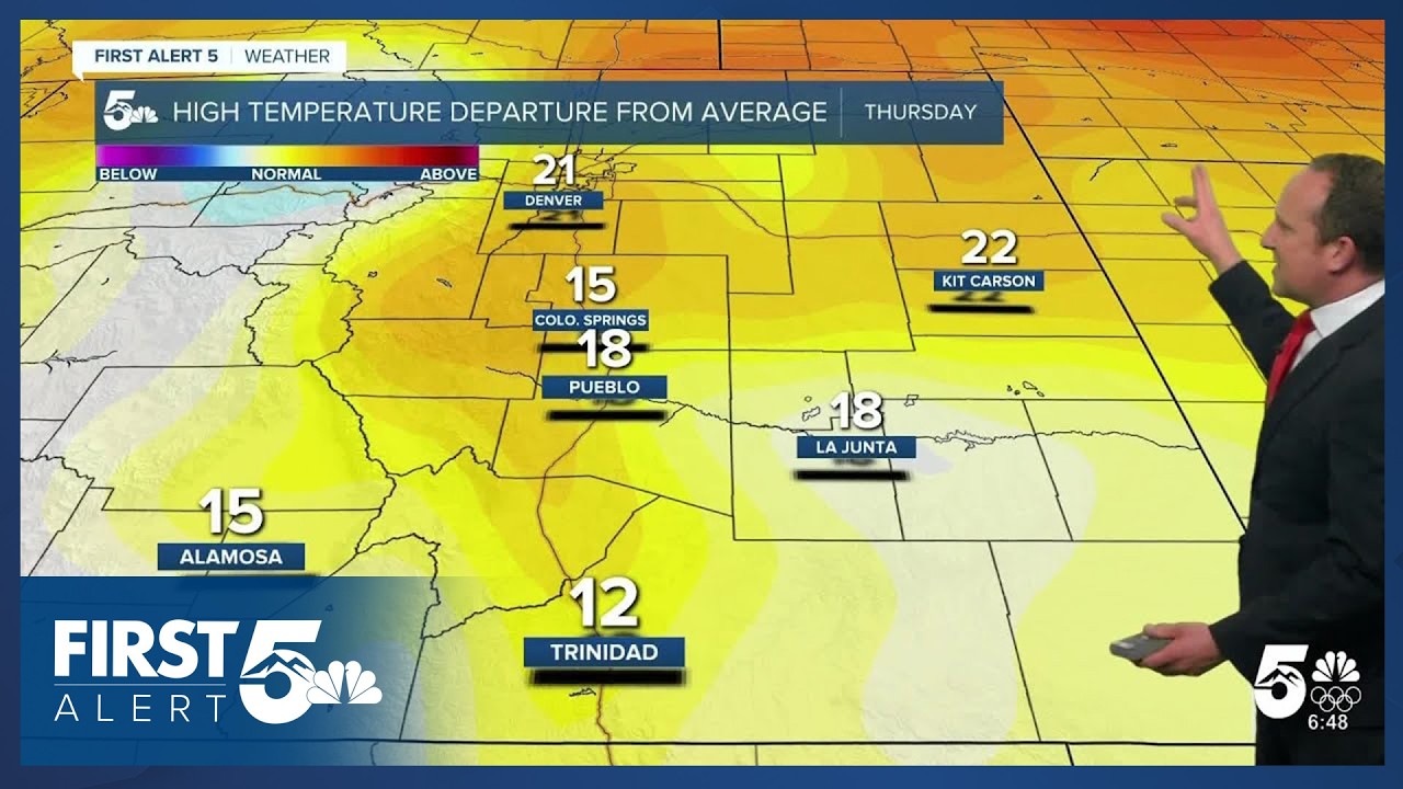 Thursday kicks off another warm & dry stretch for southern Colorado ...