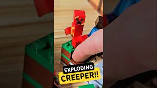 This LEGO Minecraft Set Has An EXPLODING CREEPER Mechanism!