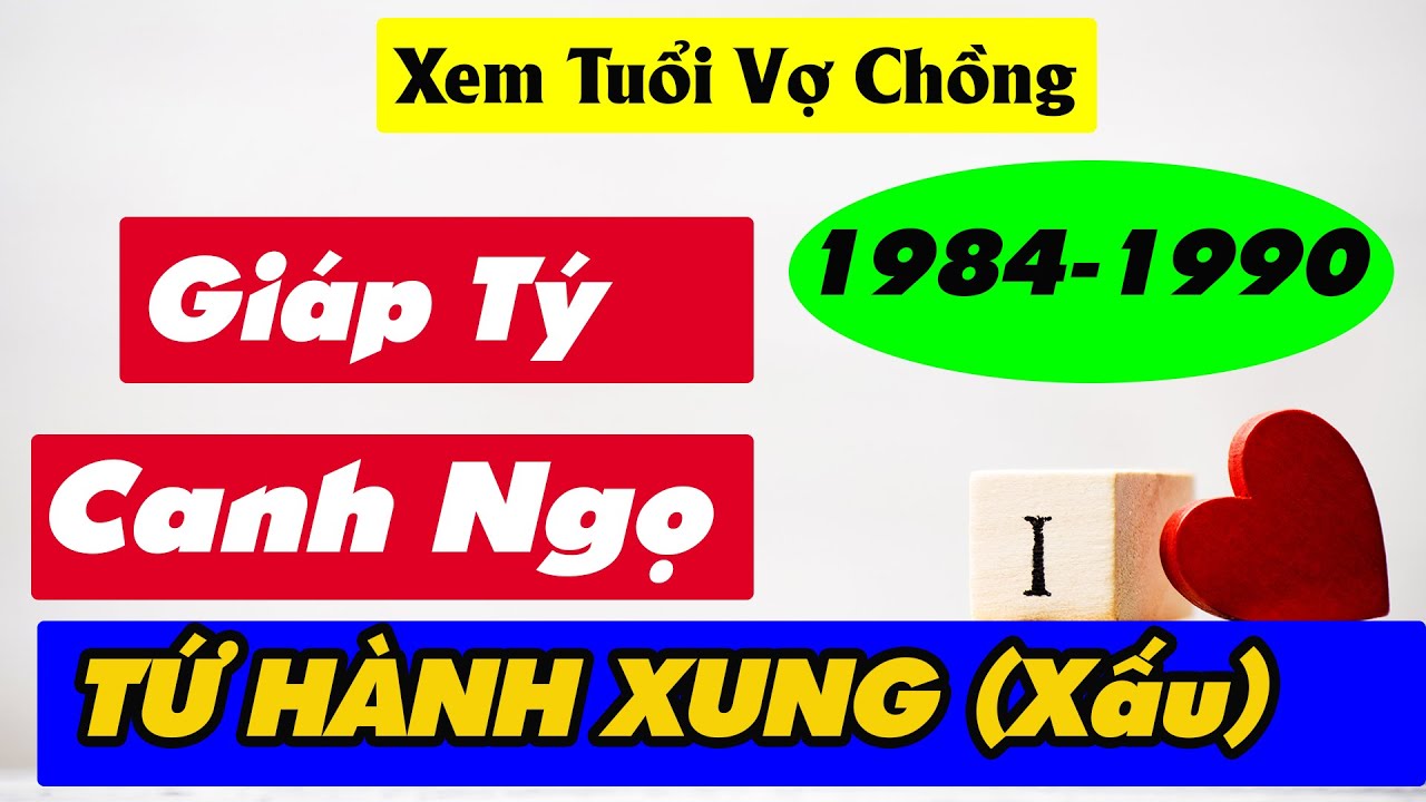 (Cực hay) Xem Tuổi Chồng Giáp Tý 1984 Vợ Canh Ngọ 1990 Có Hợp Nhau Không| Hải Trung Kim| Lộ Bàng Thổ