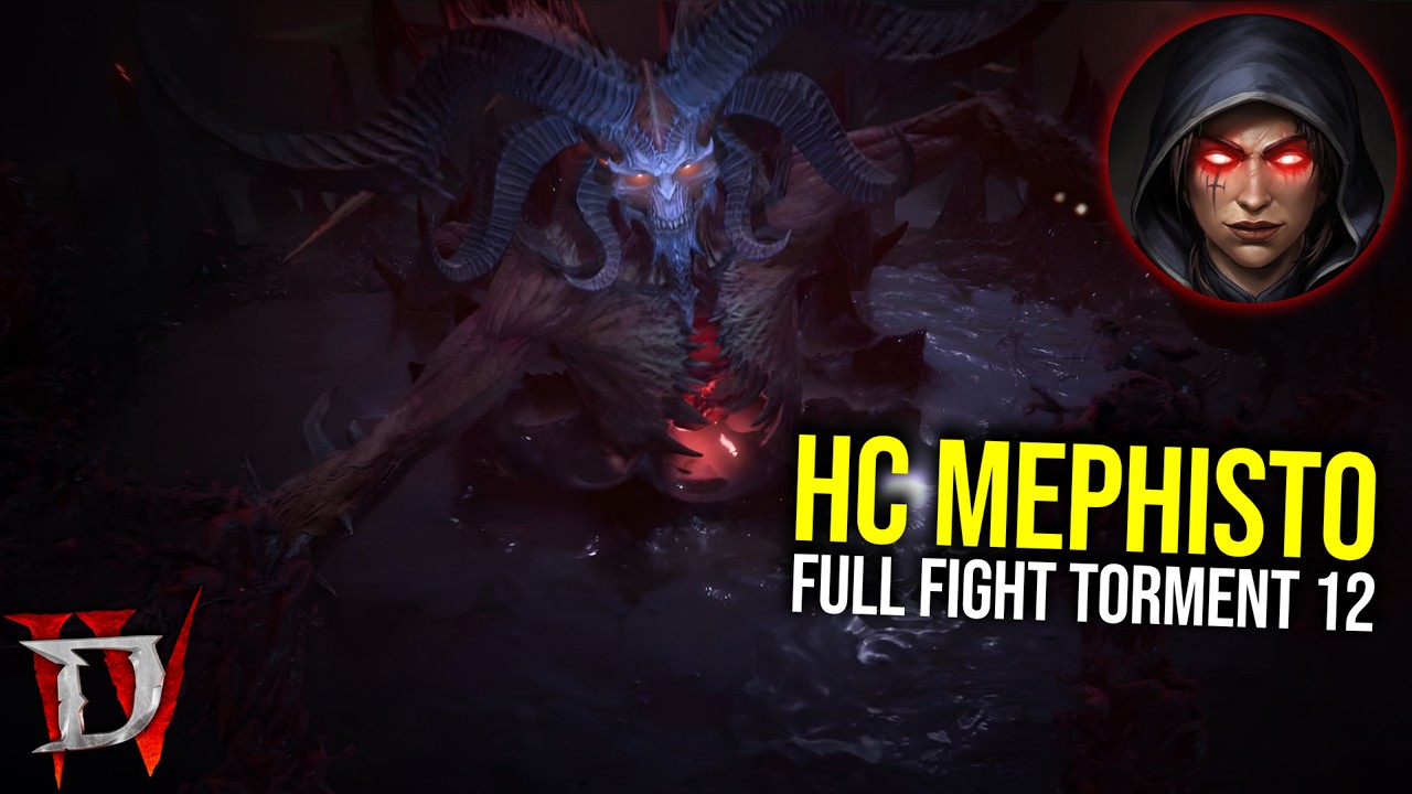 Diablo 4 - HARDCORE T12 MEPHISTO DOWN (Warlock PoV)