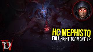 Diablo 4 - HARDCORE T12 MEPHISTO DOWN (Warlock PoV)