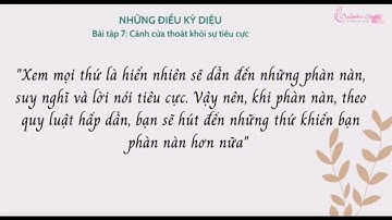 The MaGic - Phép màu - Ngày 7: Thoát khỏi cánh cửa của sự tiêu cực