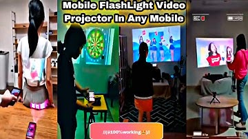 How to Mobile FlashLight Video Projector in Any Mobile💯😱| FlashLight HD Video Projector Tutorial