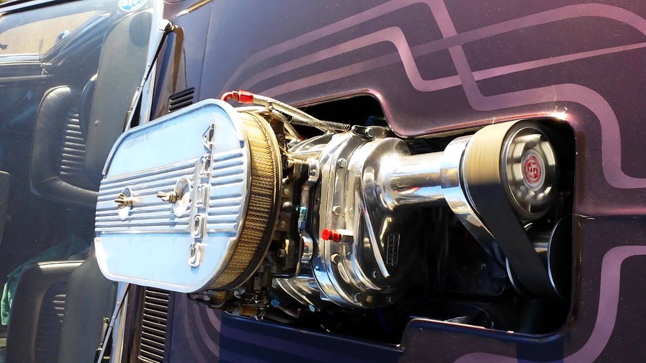 Smallblock Ford with Dyers Blower Warm Up YouTube