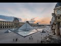 Explore paris  discover the outside of the louvre museum in a stunning day of autumn